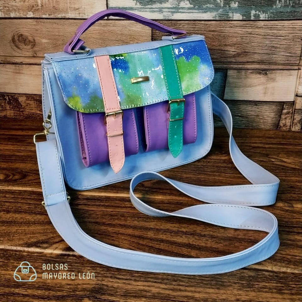 Light Blue Tie Dye Crossbody Bag